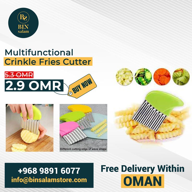 Multifunctional crinkle fries cutter